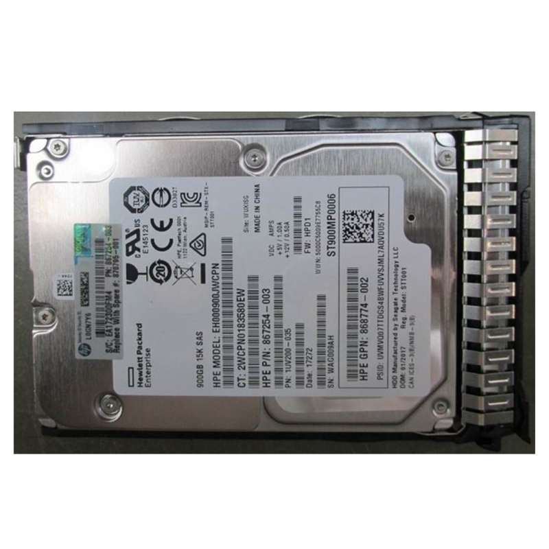 870795-001 HPe 900Gb 15K 12G 2.5Inch Sc Ds Sas Hard Drive