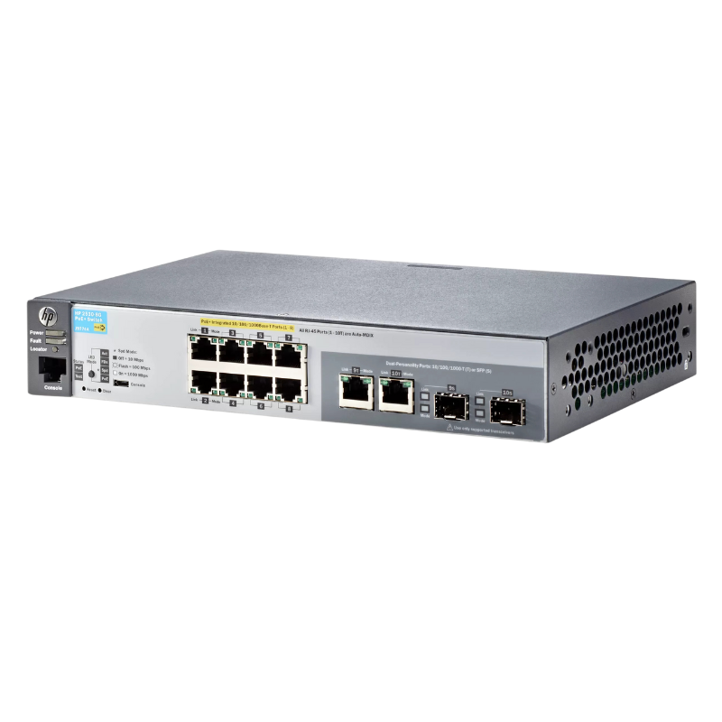 HP J9774A 2530-8G-PoE+ 8-Port Gigabit Managed Switch