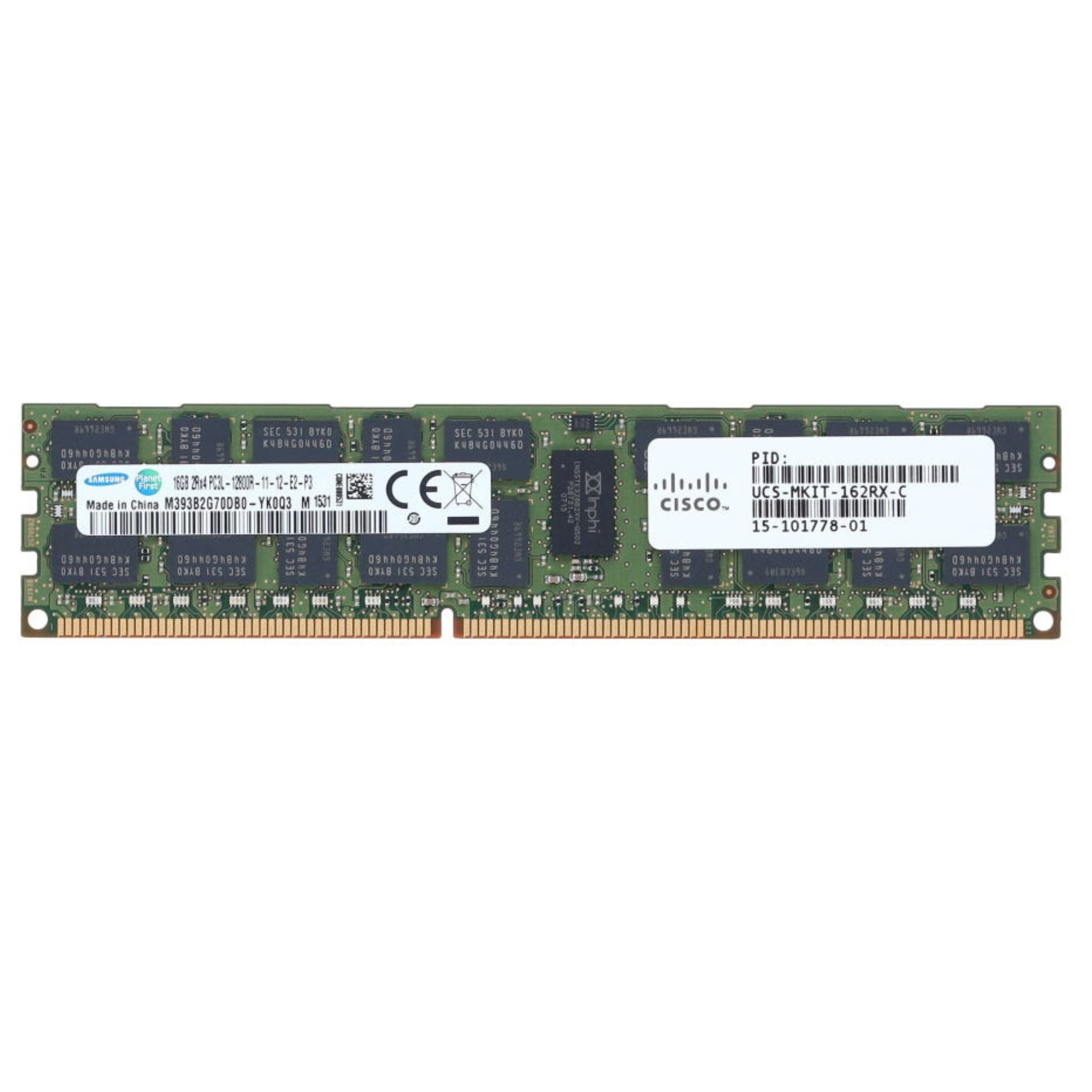 Cisco 15-101778 16GB PC3L-12800R DDR3-1600 2Rx4 ECC Memory
