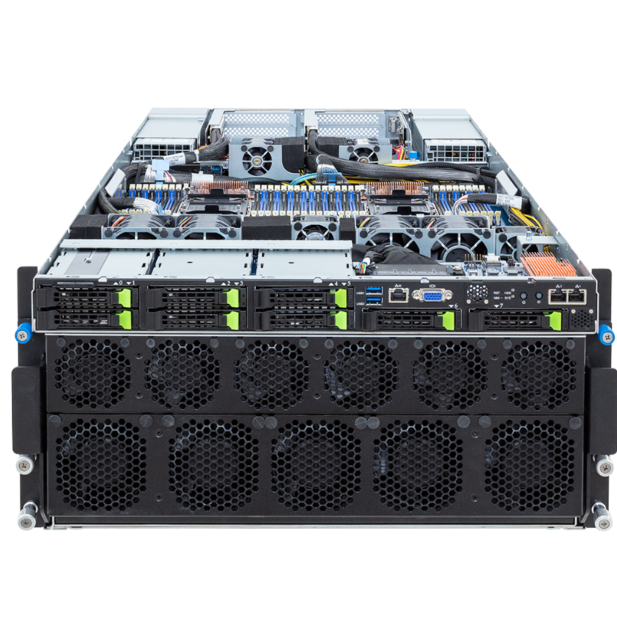 GIGABYTE - NVIDIA G593-SD2 5U DP HGX H100 - 8x SXM5 GPUs SERVER