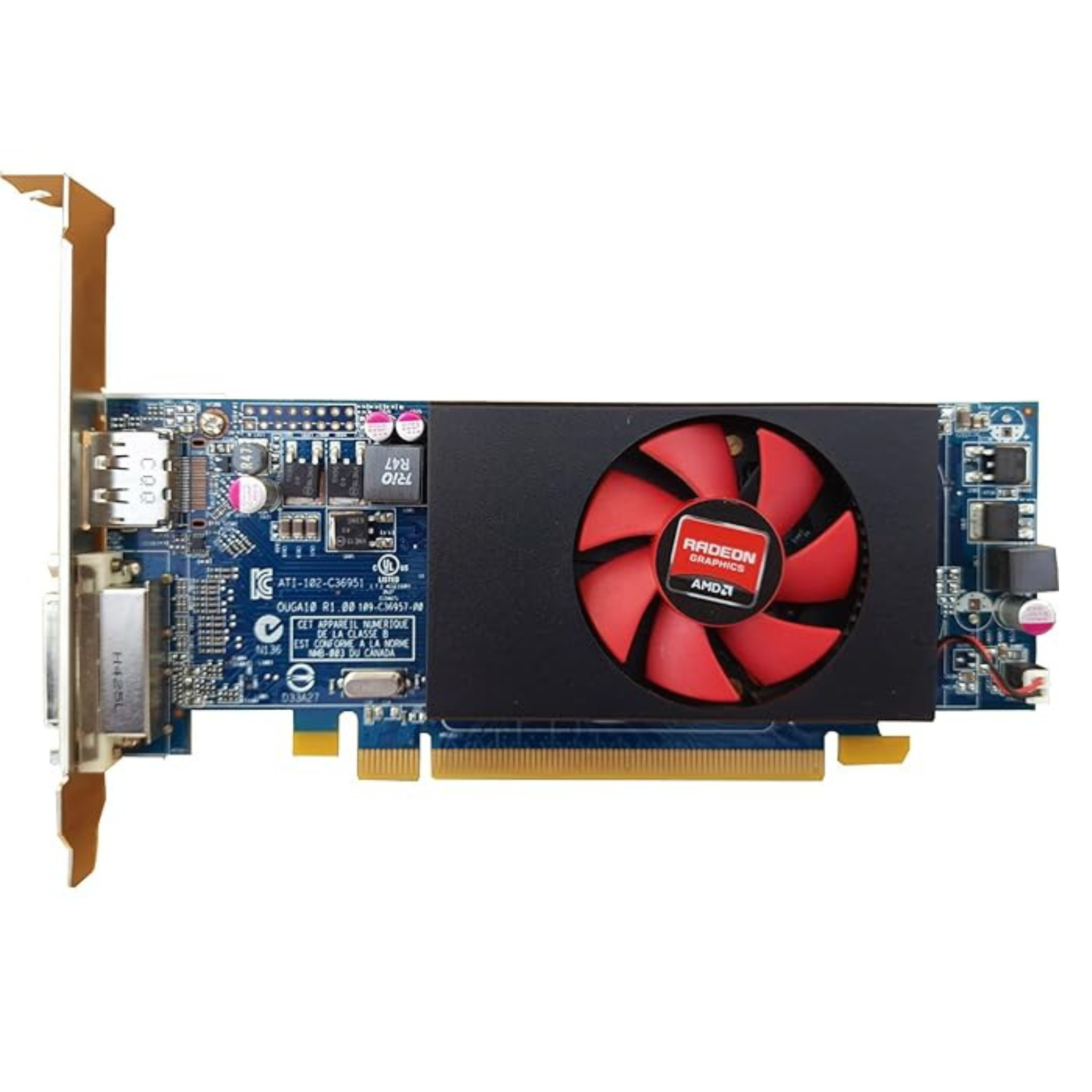 Dell 07W12P AMD Radeon HD 8490 1GB GDDR3 PCI-E DVI FH Video Graphics Card